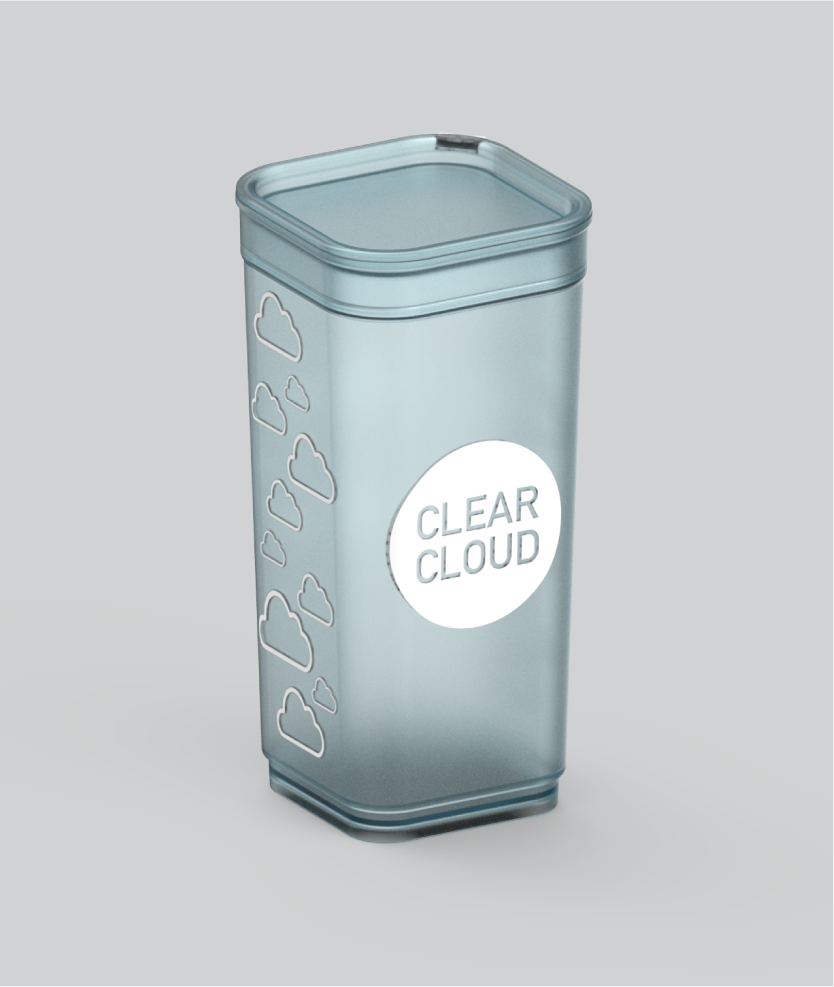 Clear Pop-Top Containers