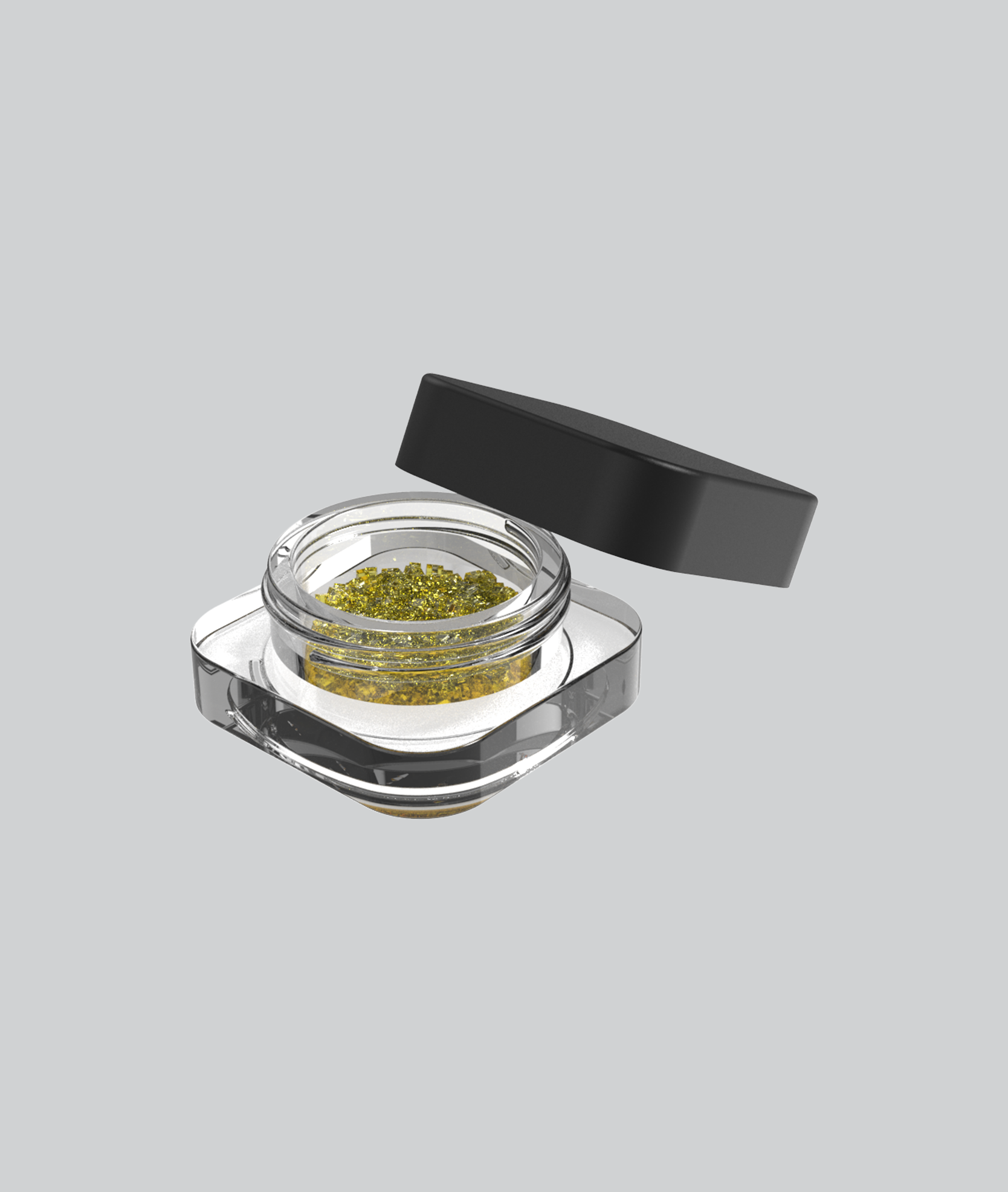 Pollen Gear LoPro Wide Mouth Straight Sided Clear Glass Jars